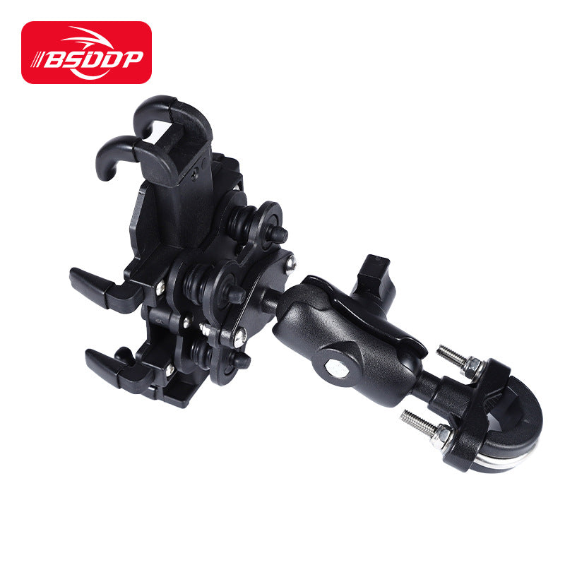 Motorcycle shockproof mobile phone brackets, electric bike ride takeaway navigation brackets, eight claw