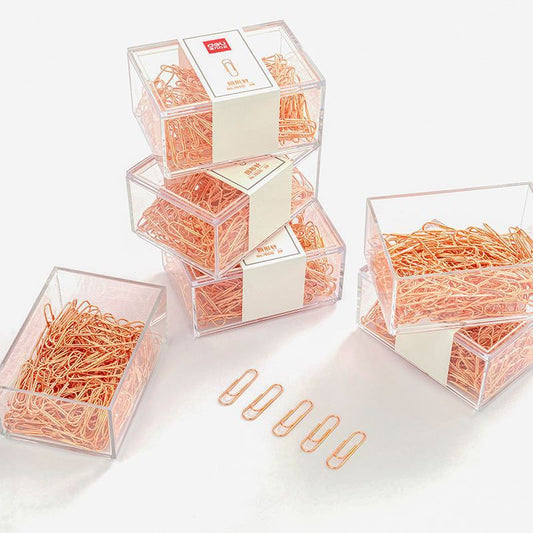 Paper Clip,Rose Gold Paper Clip,Fresh and Light,Cute,Handicraft DIY Supplies Store