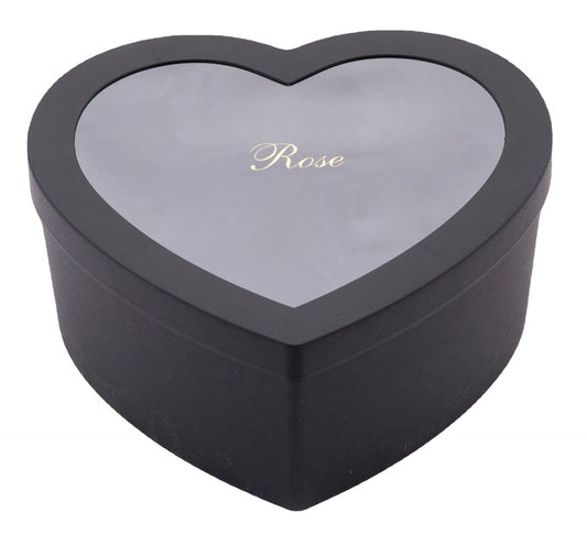 2pcs Heart Shaped Flower Box Floral Gift Boxes with Transparent Window Lids Luxury Style Flower Arrangements Valentines Day Jewe