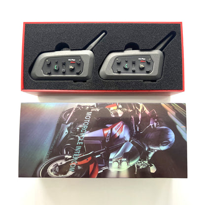 Motorcycle helmet Bluetooth intercom Full duplex Bluetooth intercom V6 PRO
