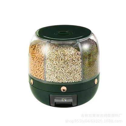 Grains Separate Storage Box Sealed Rotating Grain Storage Container