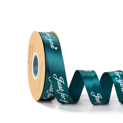 SS-2.5cmGift and Flower Packaging Ribbons, Cake Packaging Ribbons, Ribbon and Satin Bouquet Ribbons, Wholesale.