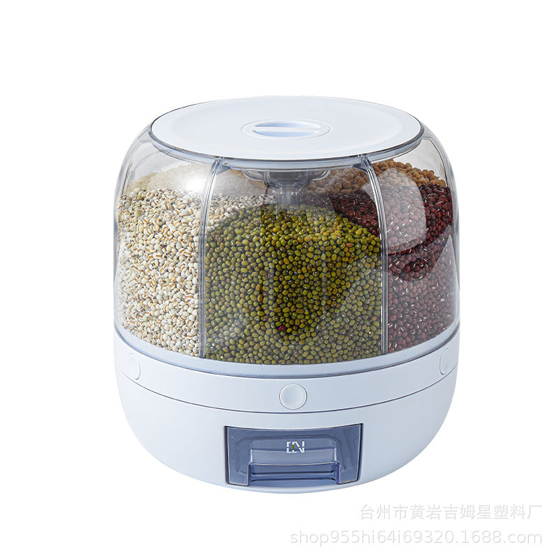 Grains Separate Storage Box Sealed Rotating Grain Storage Container