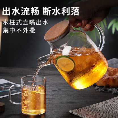 Large capacity glass teapot High Temperature Thickened Hot & Cold Kettle