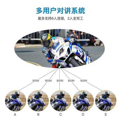 Motorcycle helmet Bluetooth intercom Full duplex Bluetooth intercom V6 PRO