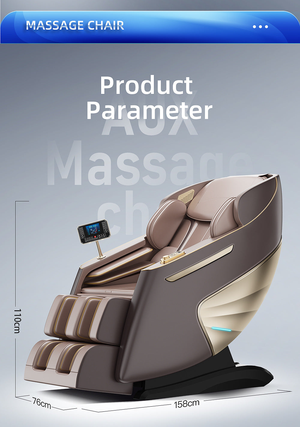 Massage chair cervical spine double SL guide rail full body multi-functional household automatic luxury space capsule