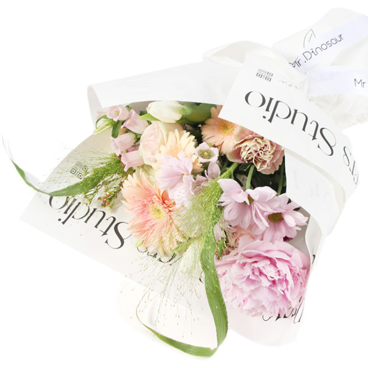 Packaging Paper, Minimalist Waterproof Web Celebrity Paper,Floral Wrapping Paper