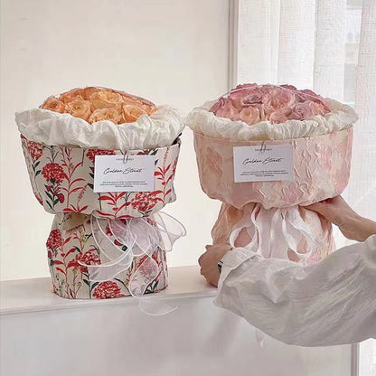 Flower Bouquet Shaping Cards， Fresh Flower Packaging Materials ，Bouquet Liners for Flowers ，Flower Arrangement Support Inserts ，Blossom Stabilizer for Floral Displays