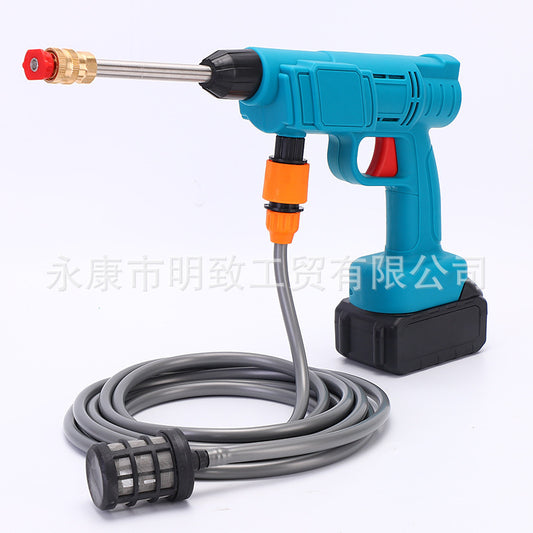 Household Charging lithium battery car wash water gun Portable wireless cleaning