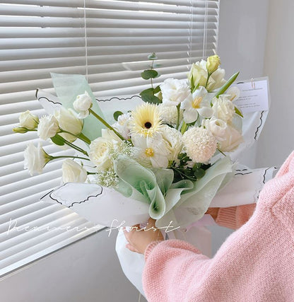 AQ-Paper for Wrapping Flowers,Waterproof Jelly Film Flower Wrapping Paper.Flower Shop Materials,Fresh Flower Wrapping Paper