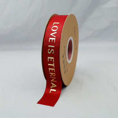 SN-Heartfelt pattern, gold foil ribbon with embossed texture