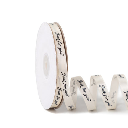 SD-1cm printed ribbon only for you Packaging ribbon English printed ribbon gift baking packaging ribbon flower shop use