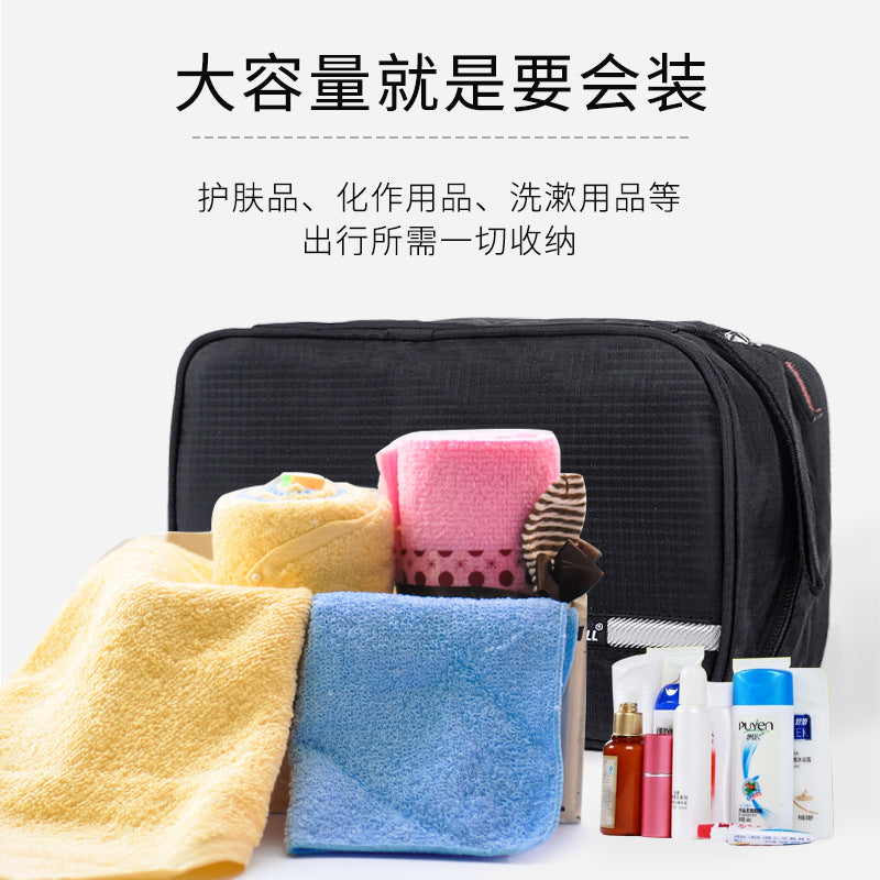 Men's and women's hanging amenity bag 3-in-1 foldable waterproof travel storage bag, business trip cosmetics storage bag