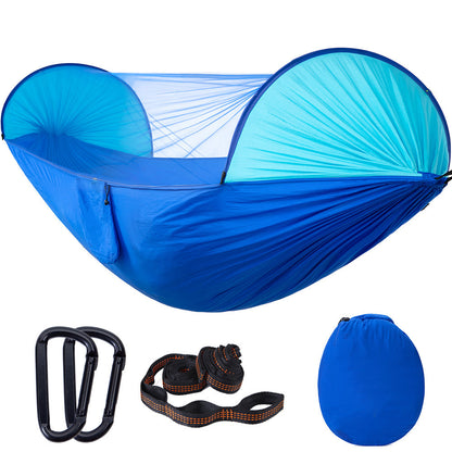Double hammock outdoor mosquito-proof, sun-shading and rollover-proof single camping swing