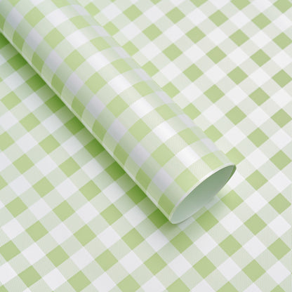 Fresh Flower Bouquet Wrapping Paper,Waterproof Elegance Paper,Checkered Summer Plaid Floral Packaging Material,Flower Shop Bouquet Gift Paper