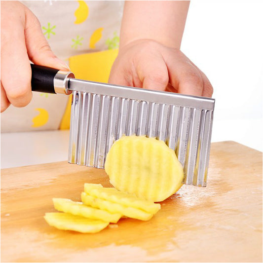 Wave knife stainless steel wolf tooth potato knife cut fries ripple-shaped knife