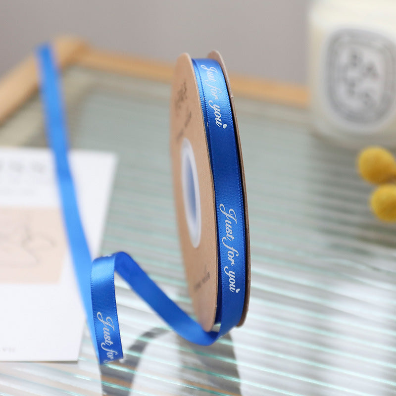 SD-1cm printed ribbon only for you Packaging ribbon English printed ribbon gift baking packaging ribbon flower shop use