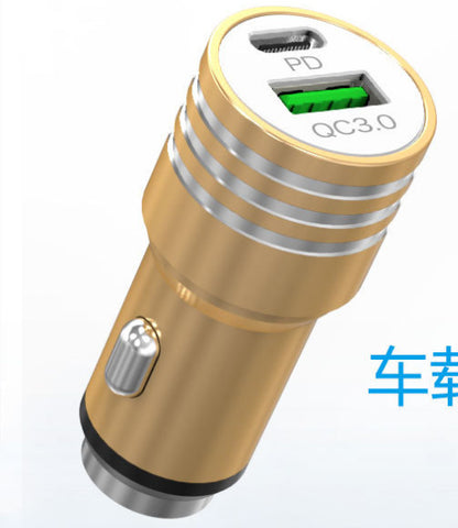 Manufacturers wholesale new 1A/2.4A car charger Glass breaker car charger dual USB one drive two car charger in stock