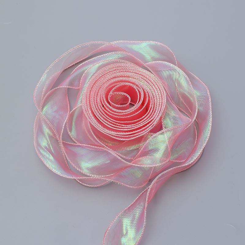 SM-Holographic Fish Tail Tulle,Bouquet Wrapping Ribbon,Floral Mesh Netting,Handcrafted Gift Edging,Minimalist Satin Ribbon,Floral Arrangement Packaging Materials