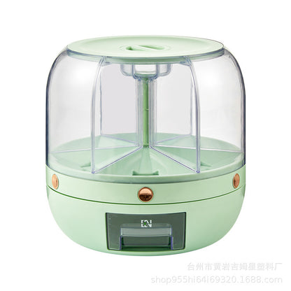 Grains Separate Storage Box Sealed Rotating Grain Storage Container