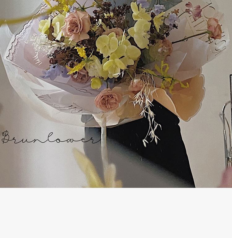 AQ-Paper for Wrapping Flowers,Waterproof Jelly Film Flower Wrapping Paper.Flower Shop Materials,Fresh Flower Wrapping Paper
