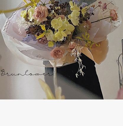 AQ-Paper for Wrapping Flowers,Waterproof Jelly Film Flower Wrapping Paper.Flower Shop Materials,Fresh Flower Wrapping Paper