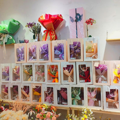 Flower display bag，Clear window tote bag，Gift bag