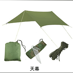 Double hammock outdoor mosquito-proof, sun-shading and rollover-proof single camping swing
