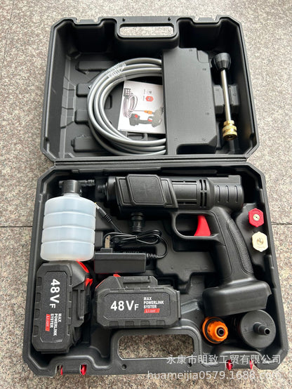 Household Charging lithium battery car wash water gun Portable wireless cleaning