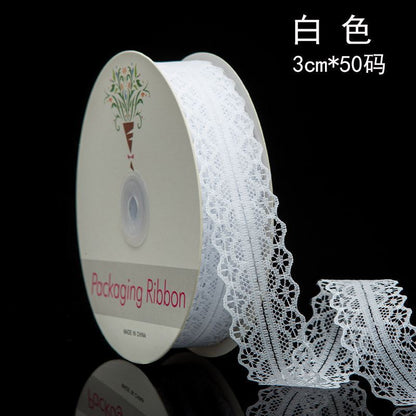 SR-3cm lace ribbon, garment and wedding dress accessories, fresh flower bouquets, gift bow ribbons, baking packaging.