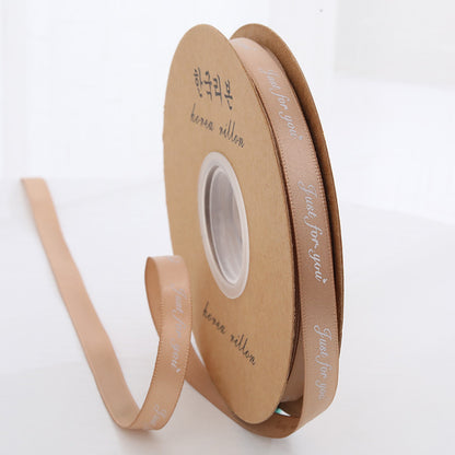 SD-1cm printed ribbon only for you Packaging ribbon English printed ribbon gift baking packaging ribbon flower shop use