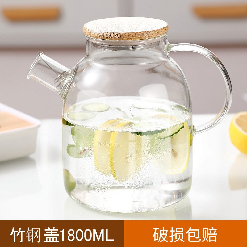 Large capacity glass teapot High Temperature Thickened Hot & Cold Kettle