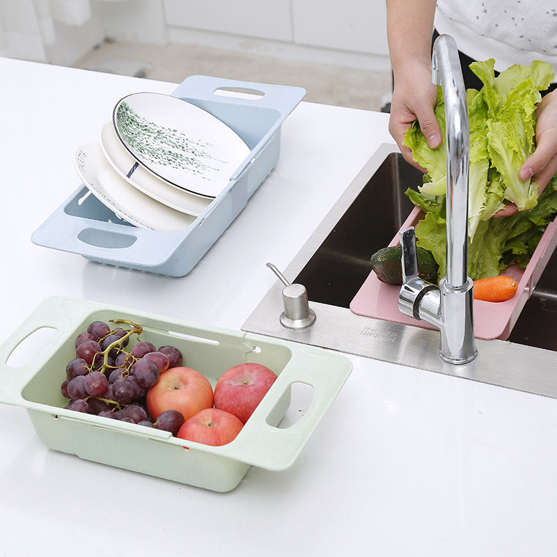 Home Kitchen Plastic Sink Shelf,  Sink Drainage Basket