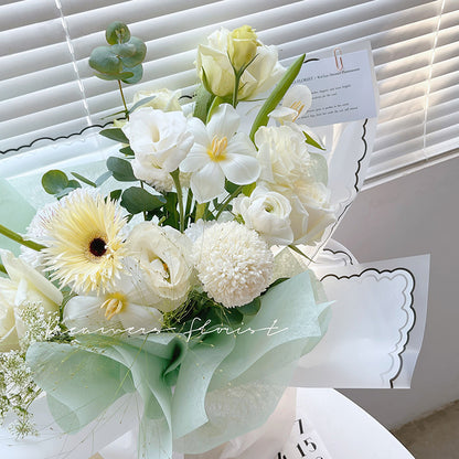 AQ-Paper for Wrapping Flowers,Waterproof Jelly Film Flower Wrapping Paper.Flower Shop Materials,Fresh Flower Wrapping Paper