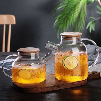 Large capacity glass teapot High Temperature Thickened Hot & Cold Kettle