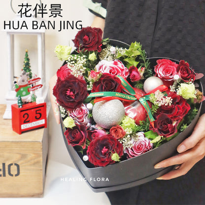 2pcs Heart Shaped Flower Box Floral Gift Boxes with Transparent Window Lids Luxury Style Flower Arrangements Valentines Day Jewe