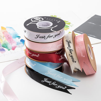 SS-2.5cmGift and Flower Packaging Ribbons, Cake Packaging Ribbons, Ribbon and Satin Bouquet Ribbons, Wholesale.