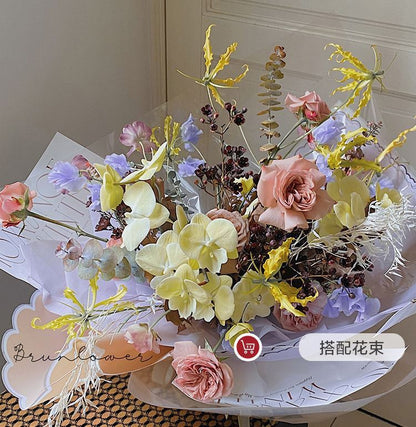 AQ-Paper for Wrapping Flowers,Waterproof Jelly Film Flower Wrapping Paper.Flower Shop Materials,Fresh Flower Wrapping Paper