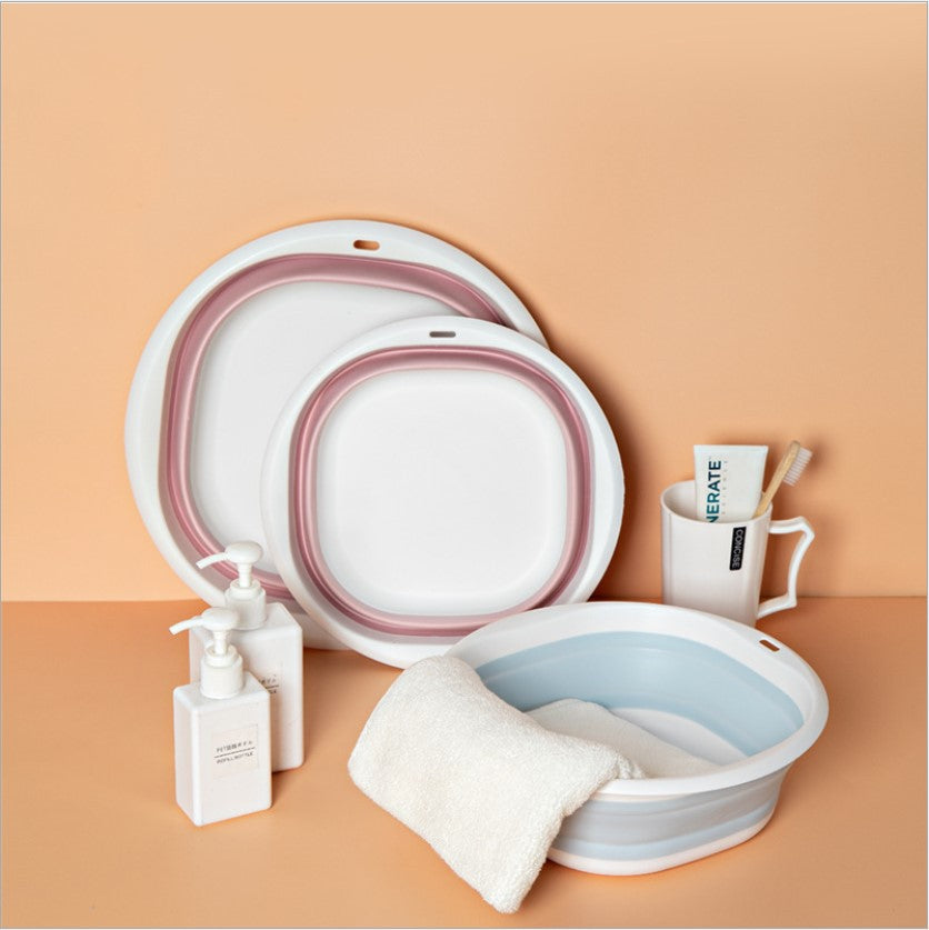 Portable foldable washbasin