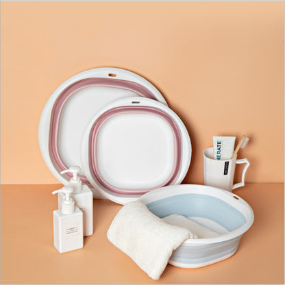 Portable foldable washbasin