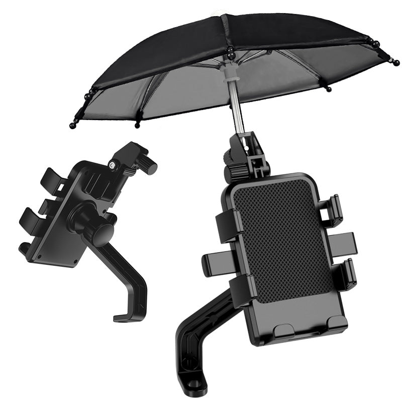 mobile phone navigation stand for bike or motorcycle with umbrella