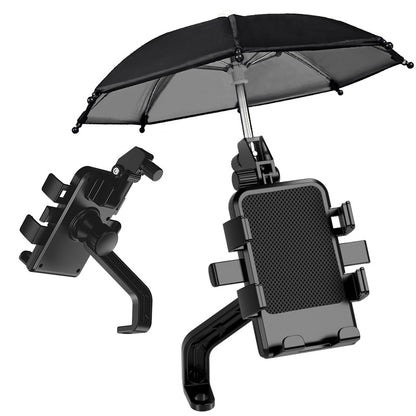 mobile phone navigation stand for bike or motorcycle with umbrella