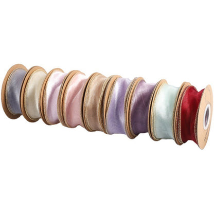 SJ-Gold Edging,Fish Tail Organza Ribbon,Polyester Organza Floral Ribbon,Cake Box Gift Box Bow,Packaging Woven Ribbon,Ribbon