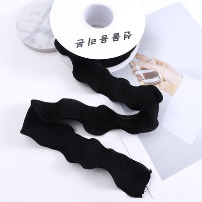 SP-fish-tail shaped ribbon，pleated shaped ribbon，wavy-edge organza ribbon，fresh flower packaging materials，bouquet ribbon