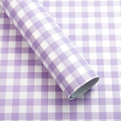 Fresh Flower Bouquet Wrapping Paper,Waterproof Elegance Paper,Checkered Summer Plaid Floral Packaging Material,Flower Shop Bouquet Gift Paper