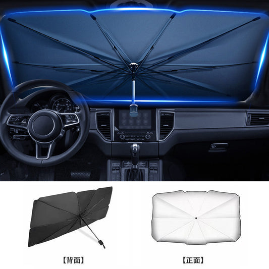 Car sunshade front windshield sunscreen heat insulation folding Sun car visor umbrella