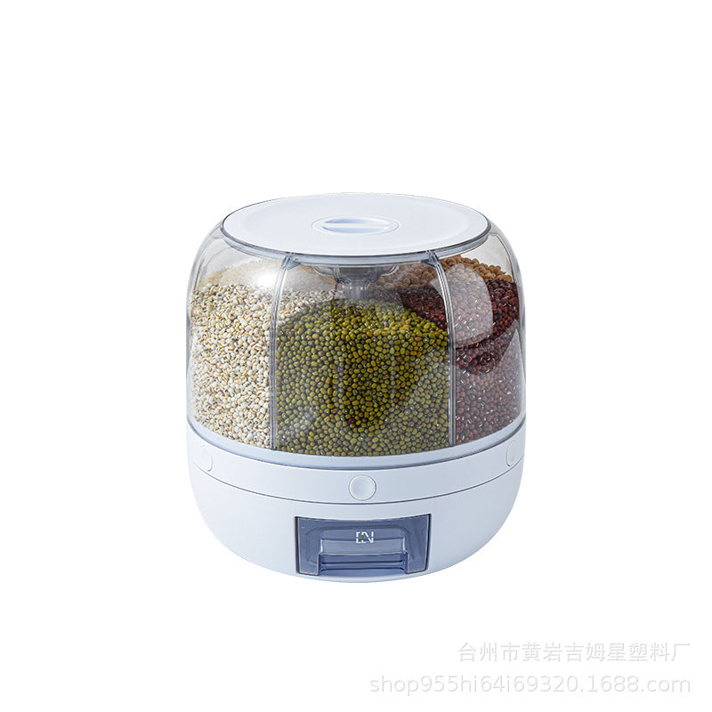 Grains Separate Storage Box Sealed Rotating Grain Storage Container