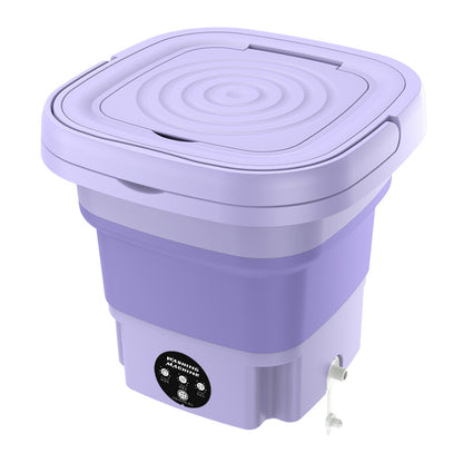 Mini folding washing machine, portable small household for underwear or baby close