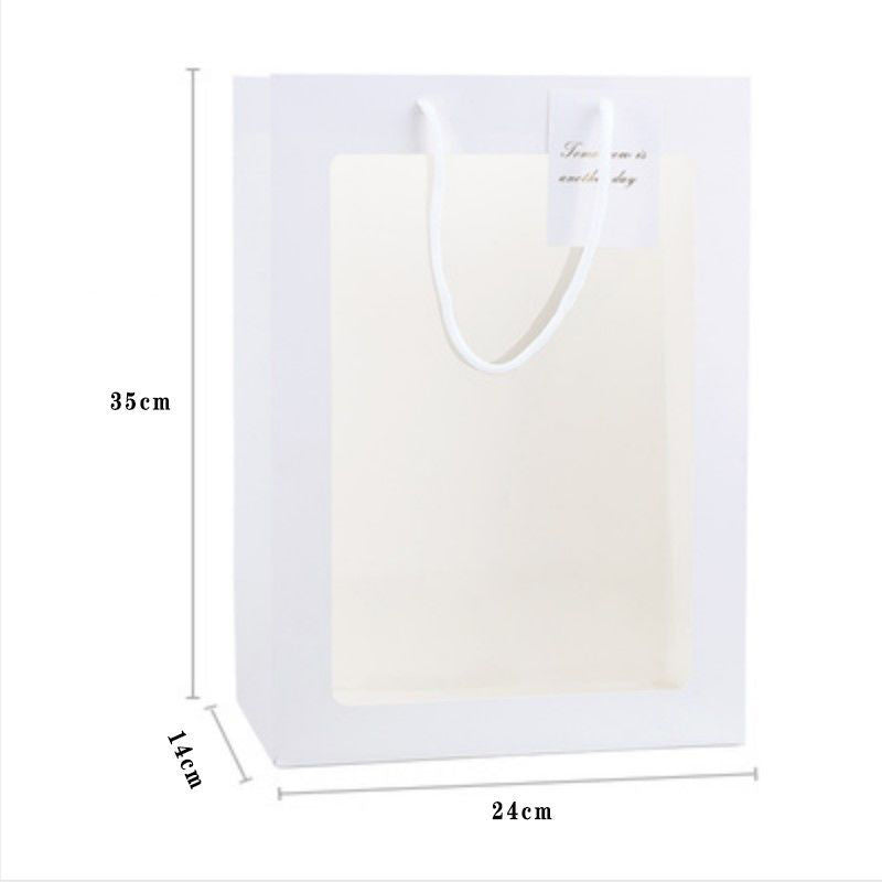 Flower display bag，Clear window tote bag，Gift bag