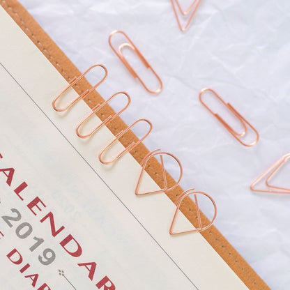 Paper Clip,Rose Gold Paper Clip,Fresh and Light,Cute,Handicraft DIY Supplies Store